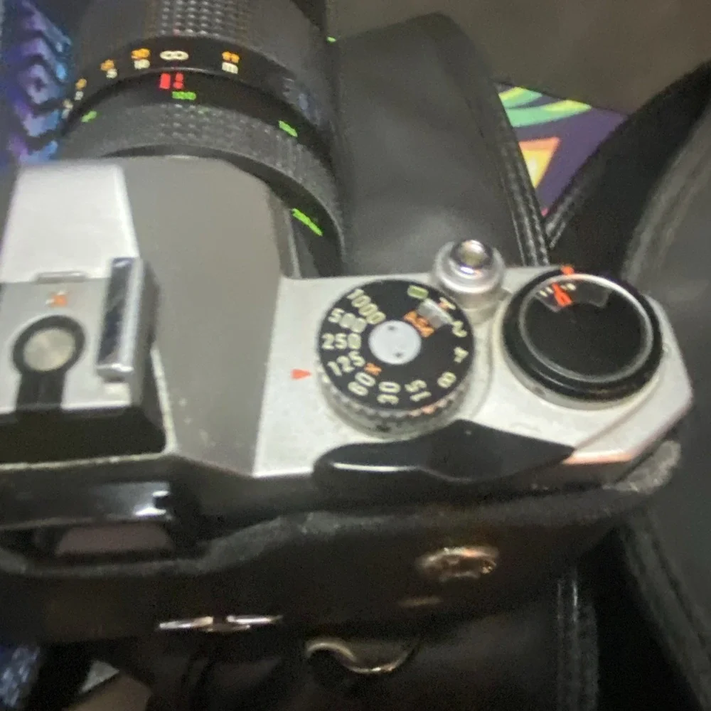 Vintage Pentax Asahi KM Camera w/ Toyo Optics Zoom Lens Nice See Pics W/ Case B2